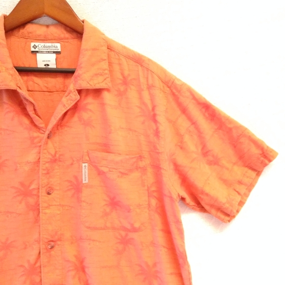 Columbia Sportswear Company Orange Tropical Shirt - Picture 8 of 8